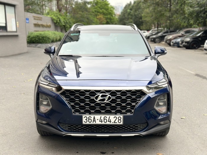 Huyndai Santafe 2.2 Premium 2019 xanh.